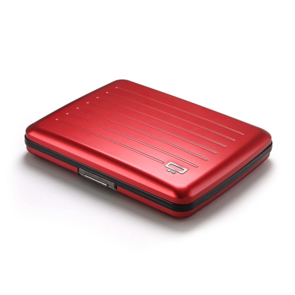 9602 Aluminum wallet, Large capacity with metal lock, RFID Protection